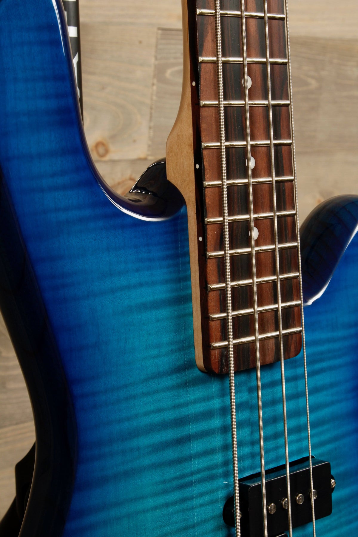 Blue Stain Gloss Bass Guitar V439