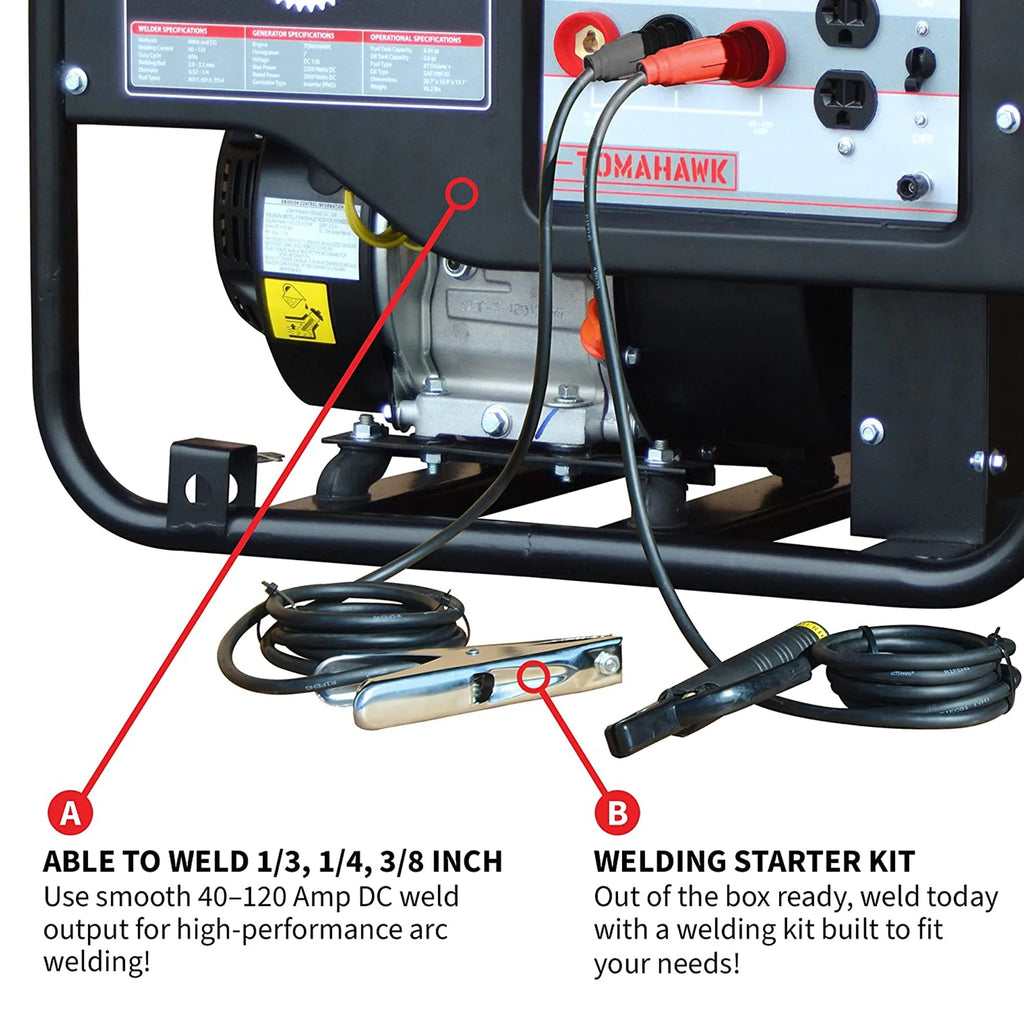 120 Amp Welder with 2,200W Generator W4164